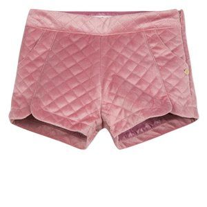 Lili Gaufrette Vintage Rose Velvet Quilted Shorts